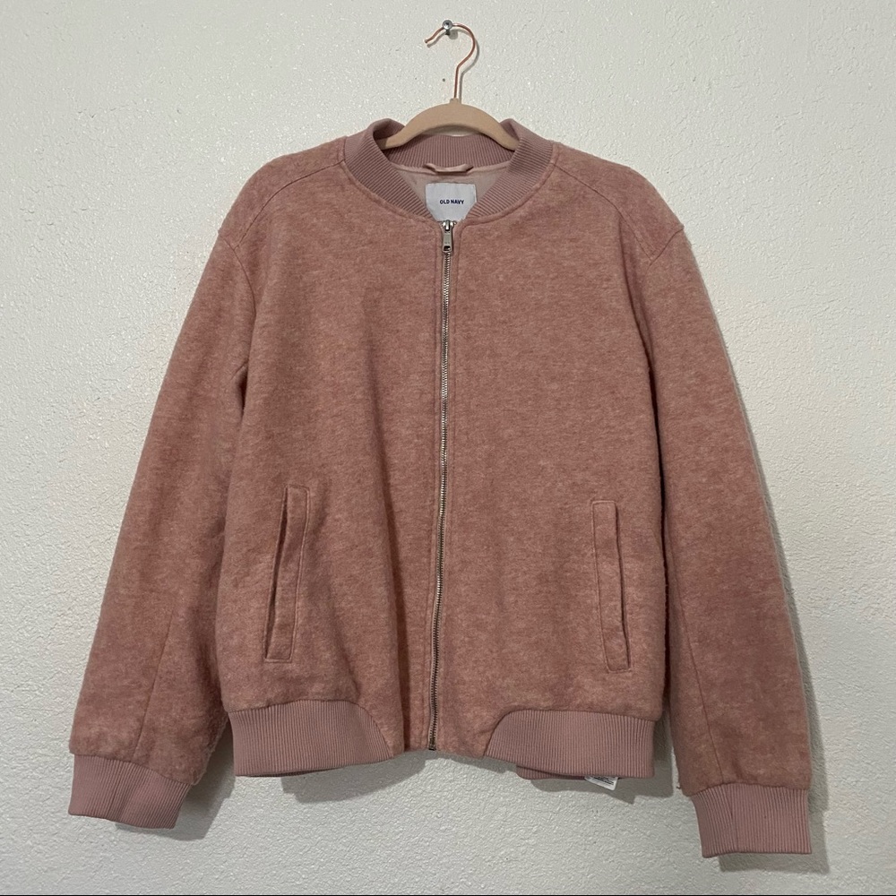 Old Navy pink bomber jacket